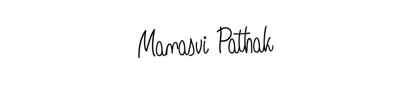 How to make Manasvi Pathak name signature. Use Angelique-Rose-font-FFP style for creating short signs online. This is the latest handwritten sign. Manasvi Pathak signature style 5 images and pictures png