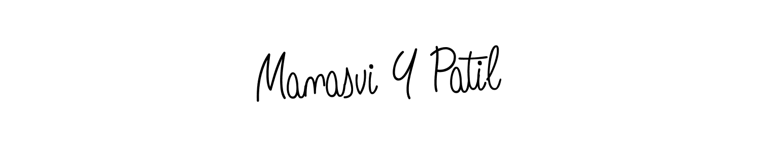 Design your own signature with our free online signature maker. With this signature software, you can create a handwritten (Angelique-Rose-font-FFP) signature for name Manasvi Y Patil. Manasvi Y Patil signature style 5 images and pictures png