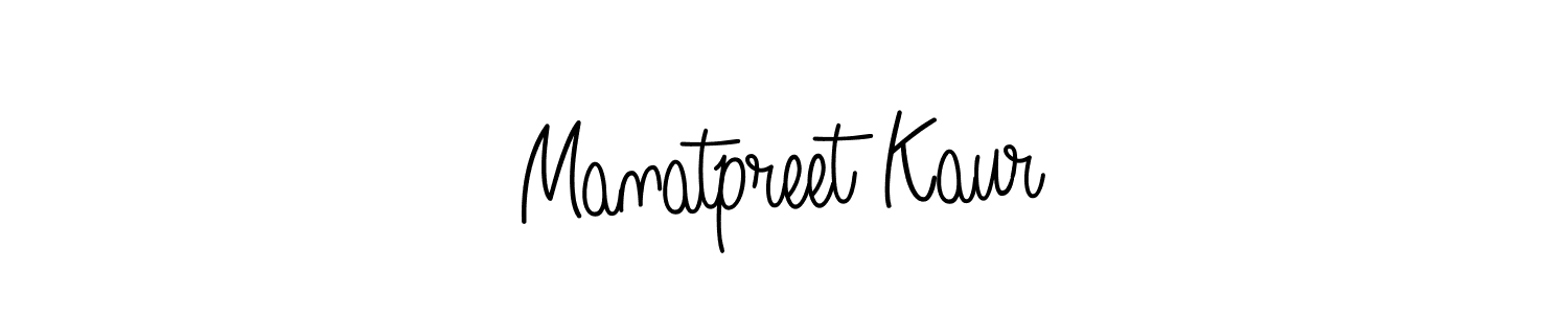 Manatpreet Kaur stylish signature style. Best Handwritten Sign (Angelique-Rose-font-FFP) for my name. Handwritten Signature Collection Ideas for my name Manatpreet Kaur. Manatpreet Kaur signature style 5 images and pictures png