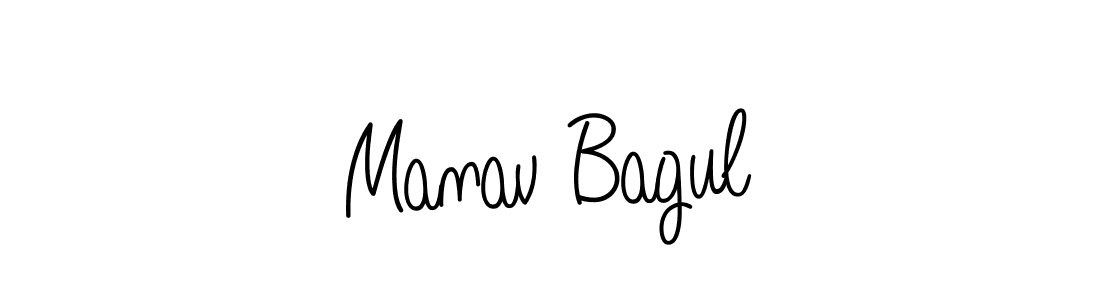 How to make Manav Bagul signature? Angelique-Rose-font-FFP is a professional autograph style. Create handwritten signature for Manav Bagul name. Manav Bagul signature style 5 images and pictures png