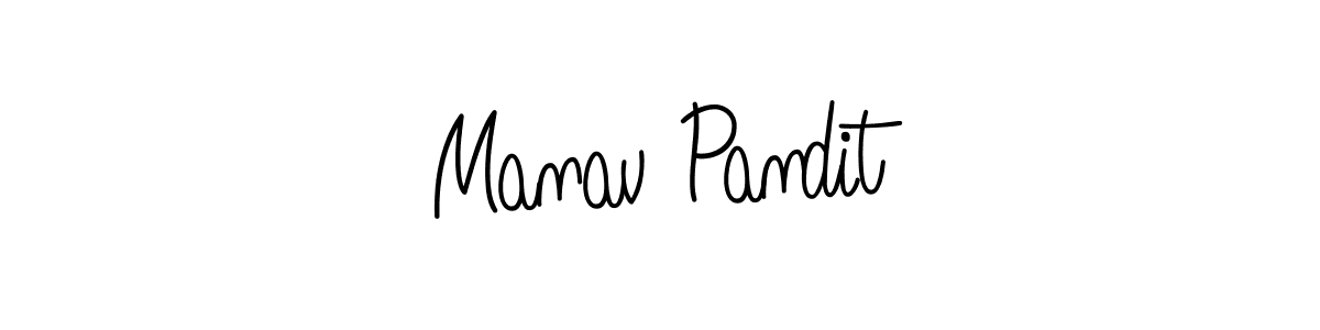 Use a signature maker to create a handwritten signature online. With this signature software, you can design (Angelique-Rose-font-FFP) your own signature for name Manav Pandit. Manav Pandit signature style 5 images and pictures png