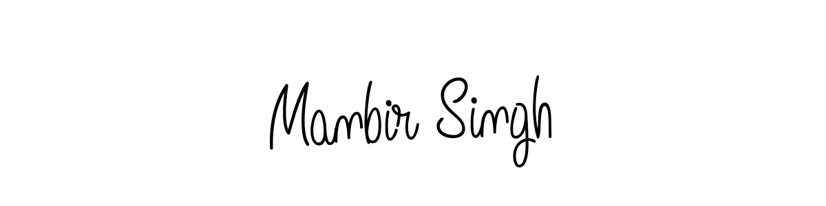 Use a signature maker to create a handwritten signature online. With this signature software, you can design (Angelique-Rose-font-FFP) your own signature for name Manbir Singh. Manbir Singh signature style 5 images and pictures png