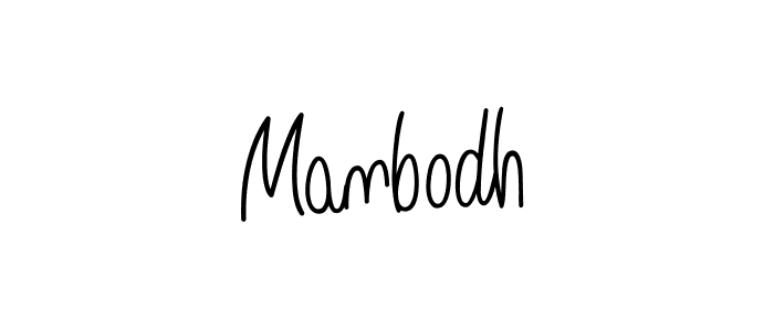 Design your own signature with our free online signature maker. With this signature software, you can create a handwritten (Angelique-Rose-font-FFP) signature for name Manbodh. Manbodh signature style 5 images and pictures png