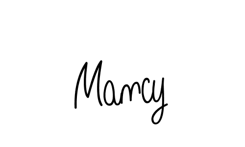 You should practise on your own different ways (Angelique-Rose-font-FFP) to write your name (Mancy) in signature. don't let someone else do it for you. Mancy signature style 5 images and pictures png