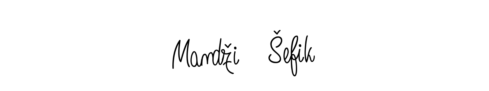 Make a beautiful signature design for name Mandžić Šefik. Use this online signature maker to create a handwritten signature for free. Mandžić Šefik signature style 5 images and pictures png