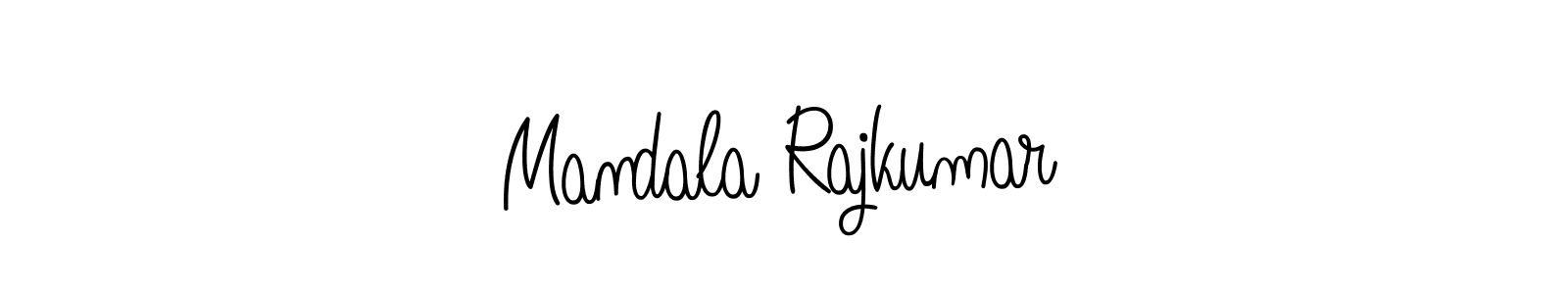 How to make Mandala Rajkumar name signature. Use Angelique-Rose-font-FFP style for creating short signs online. This is the latest handwritten sign. Mandala Rajkumar signature style 5 images and pictures png