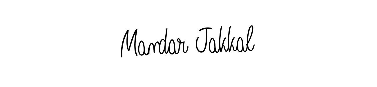 Make a beautiful signature design for name Mandar Jakkal. With this signature (Angelique-Rose-font-FFP) style, you can create a handwritten signature for free. Mandar Jakkal signature style 5 images and pictures png