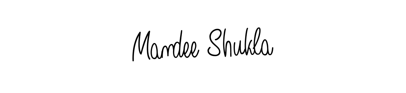 Create a beautiful signature design for name Mandee Shukla. With this signature (Angelique-Rose-font-FFP) fonts, you can make a handwritten signature for free. Mandee Shukla signature style 5 images and pictures png