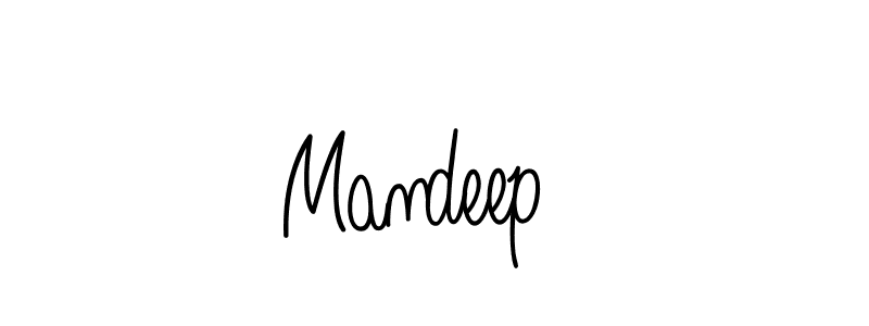 How to make Mandeep  signature? Angelique-Rose-font-FFP is a professional autograph style. Create handwritten signature for Mandeep  name. Mandeep  signature style 5 images and pictures png