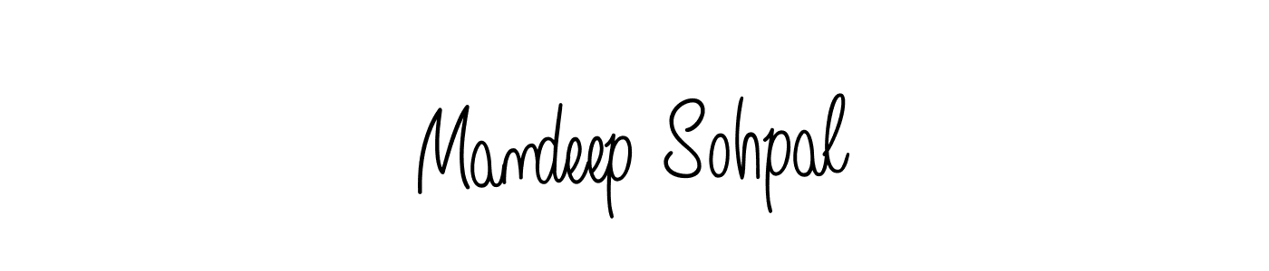 How to make Mandeep Sohpal signature? Angelique-Rose-font-FFP is a professional autograph style. Create handwritten signature for Mandeep Sohpal name. Mandeep Sohpal signature style 5 images and pictures png