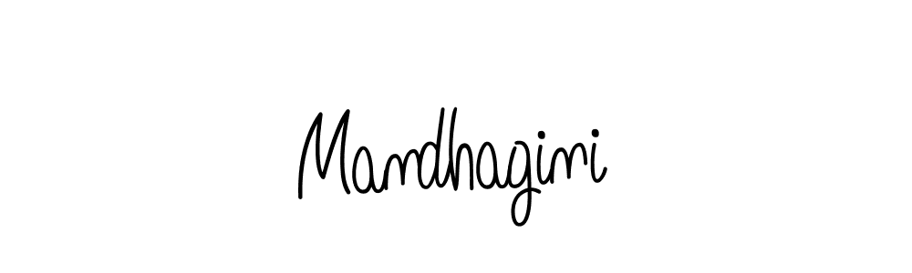 Use a signature maker to create a handwritten signature online. With this signature software, you can design (Angelique-Rose-font-FFP) your own signature for name Mandhagini. Mandhagini signature style 5 images and pictures png