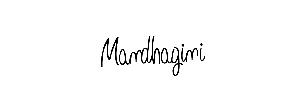 Use a signature maker to create a handwritten signature online. With this signature software, you can design (Angelique-Rose-font-FFP) your own signature for name Mandhagini. Mandhagini signature style 5 images and pictures png