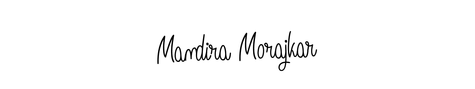 Use a signature maker to create a handwritten signature online. With this signature software, you can design (Angelique-Rose-font-FFP) your own signature for name Mandira Morajkar. Mandira Morajkar signature style 5 images and pictures png