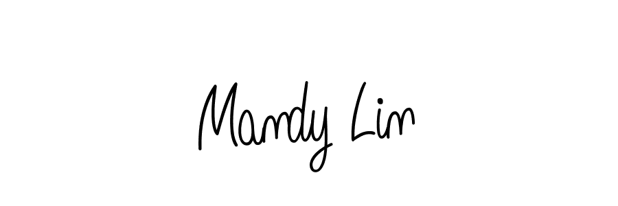 You should practise on your own different ways (Angelique-Rose-font-FFP) to write your name (Mandy Lin) in signature. don't let someone else do it for you. Mandy Lin signature style 5 images and pictures png