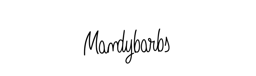 Create a beautiful signature design for name Mandybarbs. With this signature (Angelique-Rose-font-FFP) fonts, you can make a handwritten signature for free. Mandybarbs signature style 5 images and pictures png