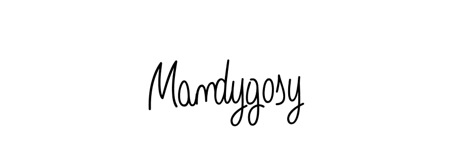 How to make Mandygosy signature? Angelique-Rose-font-FFP is a professional autograph style. Create handwritten signature for Mandygosy name. Mandygosy signature style 5 images and pictures png