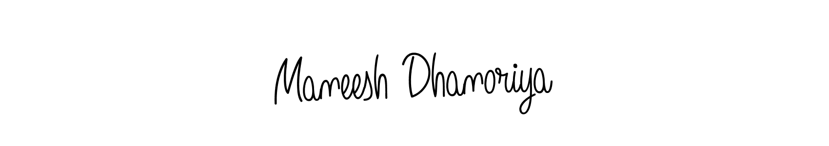 Make a beautiful signature design for name Maneesh Dhanoriya. Use this online signature maker to create a handwritten signature for free. Maneesh Dhanoriya signature style 5 images and pictures png