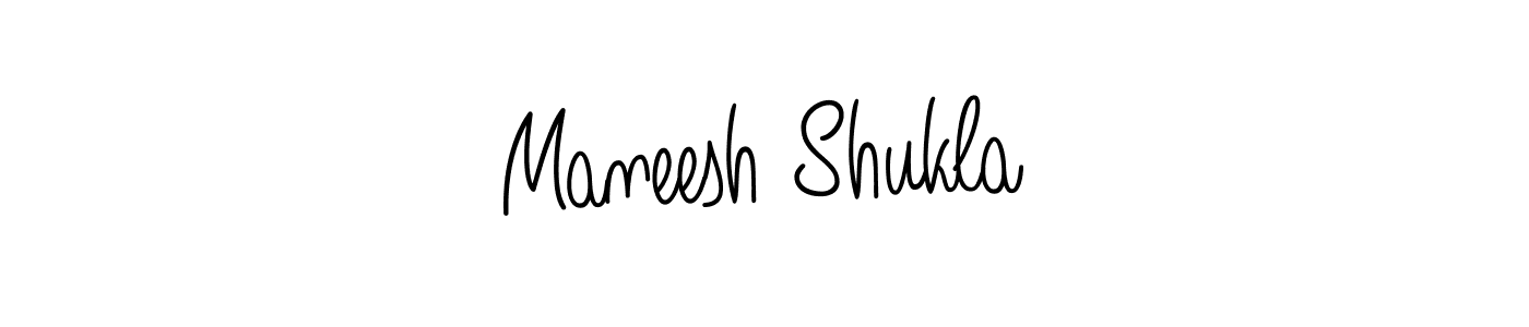 Create a beautiful signature design for name Maneesh Shukla. With this signature (Angelique-Rose-font-FFP) fonts, you can make a handwritten signature for free. Maneesh Shukla signature style 5 images and pictures png