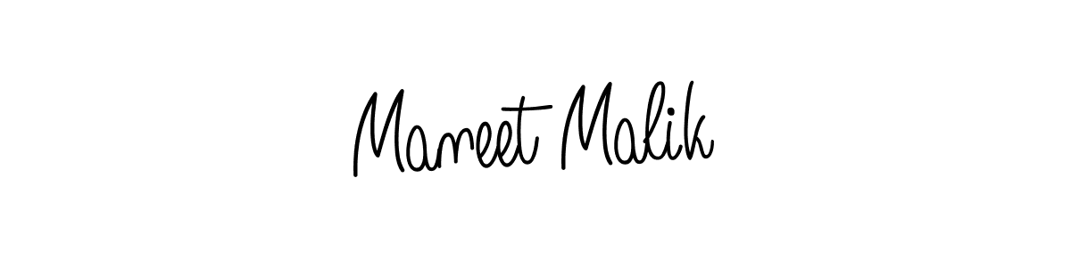 How to make Maneet Malik signature? Angelique-Rose-font-FFP is a professional autograph style. Create handwritten signature for Maneet Malik name. Maneet Malik signature style 5 images and pictures png