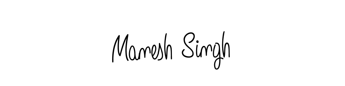 How to make Manesh Singh name signature. Use Angelique-Rose-font-FFP style for creating short signs online. This is the latest handwritten sign. Manesh Singh signature style 5 images and pictures png