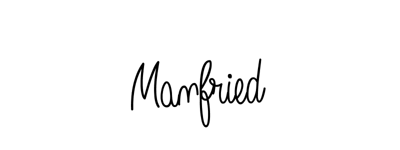 How to make Manfried name signature. Use Angelique-Rose-font-FFP style for creating short signs online. This is the latest handwritten sign. Manfried signature style 5 images and pictures png