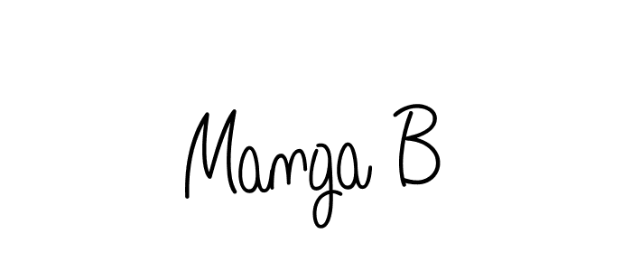 Design your own signature with our free online signature maker. With this signature software, you can create a handwritten (Angelique-Rose-font-FFP) signature for name Manga B. Manga B signature style 5 images and pictures png