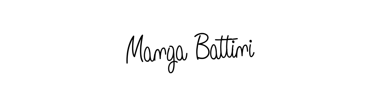 How to make Manga Battini signature? Angelique-Rose-font-FFP is a professional autograph style. Create handwritten signature for Manga Battini name. Manga Battini signature style 5 images and pictures png