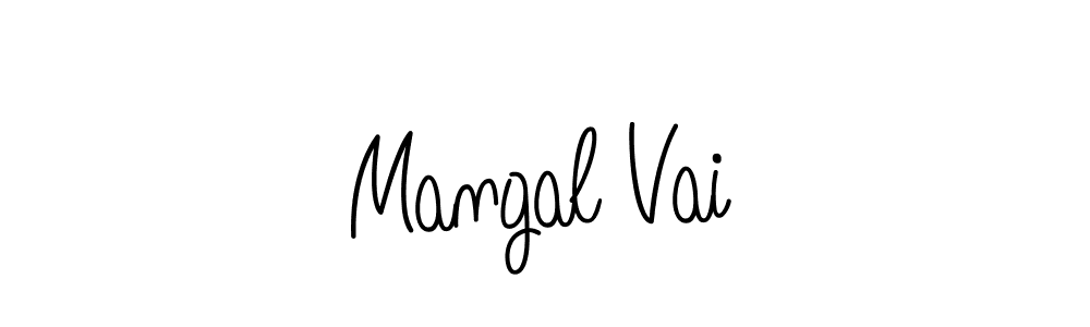 How to Draw Mangal Vai signature style? Angelique-Rose-font-FFP is a latest design signature styles for name Mangal Vai. Mangal Vai signature style 5 images and pictures png