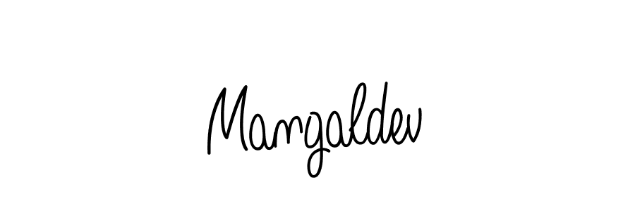 How to make Mangaldev name signature. Use Angelique-Rose-font-FFP style for creating short signs online. This is the latest handwritten sign. Mangaldev signature style 5 images and pictures png