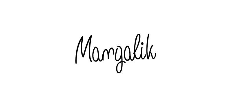 Mangalik stylish signature style. Best Handwritten Sign (Angelique-Rose-font-FFP) for my name. Handwritten Signature Collection Ideas for my name Mangalik. Mangalik signature style 5 images and pictures png