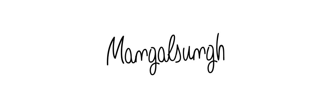 How to make Mangalsungh name signature. Use Angelique-Rose-font-FFP style for creating short signs online. This is the latest handwritten sign. Mangalsungh signature style 5 images and pictures png