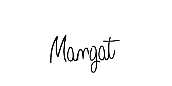 The best way (Angelique-Rose-font-FFP) to make a short signature is to pick only two or three words in your name. The name Mangat include a total of six letters. For converting this name. Mangat signature style 5 images and pictures png
