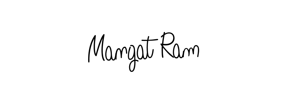 Design your own signature with our free online signature maker. With this signature software, you can create a handwritten (Angelique-Rose-font-FFP) signature for name Mangat Ram. Mangat Ram signature style 5 images and pictures png