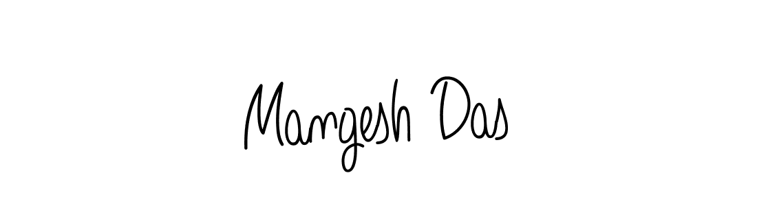 Use a signature maker to create a handwritten signature online. With this signature software, you can design (Angelique-Rose-font-FFP) your own signature for name Mangesh Das. Mangesh Das signature style 5 images and pictures png