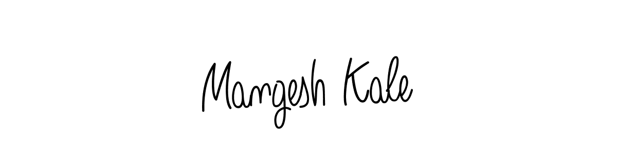 How to make Mangesh Kale name signature. Use Angelique-Rose-font-FFP style for creating short signs online. This is the latest handwritten sign. Mangesh Kale signature style 5 images and pictures png