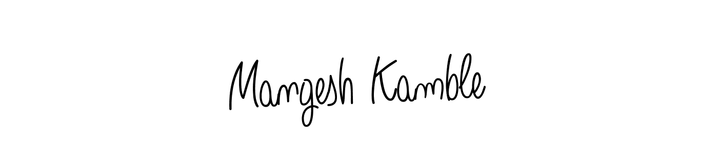 How to make Mangesh Kamble signature? Angelique-Rose-font-FFP is a professional autograph style. Create handwritten signature for Mangesh Kamble name. Mangesh Kamble signature style 5 images and pictures png