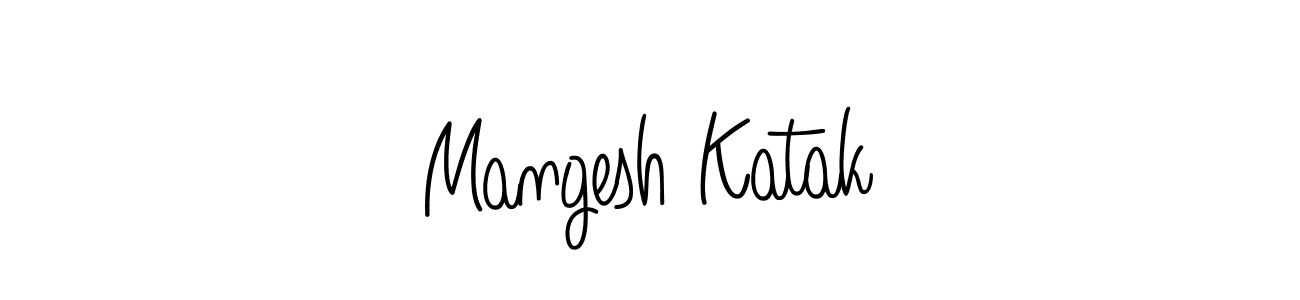 Best and Professional Signature Style for Mangesh Katak. Angelique-Rose-font-FFP Best Signature Style Collection. Mangesh Katak signature style 5 images and pictures png