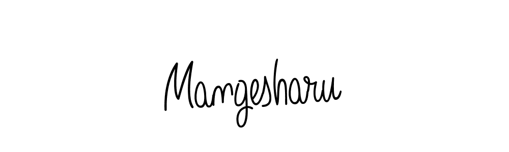 Also we have Mangesharu name is the best signature style. Create professional handwritten signature collection using Angelique-Rose-font-FFP autograph style. Mangesharu signature style 5 images and pictures png