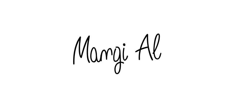 Check out images of Autograph of Mangi Al name. Actor Mangi Al Signature Style. Angelique-Rose-font-FFP is a professional sign style online. Mangi Al signature style 5 images and pictures png
