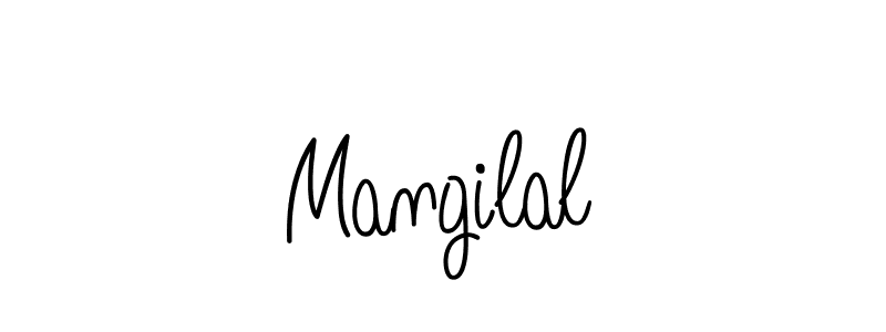 How to make Mangilal signature? Angelique-Rose-font-FFP is a professional autograph style. Create handwritten signature for Mangilal name. Mangilal signature style 5 images and pictures png
