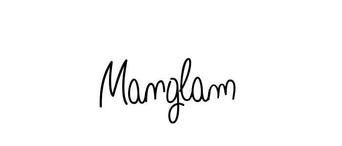 The best way (Angelique-Rose-font-FFP) to make a short signature is to pick only two or three words in your name. The name Manglam include a total of six letters. For converting this name. Manglam signature style 5 images and pictures png