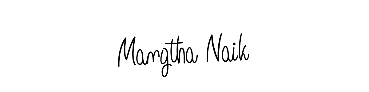 Mangtha Naik stylish signature style. Best Handwritten Sign (Angelique-Rose-font-FFP) for my name. Handwritten Signature Collection Ideas for my name Mangtha Naik. Mangtha Naik signature style 5 images and pictures png