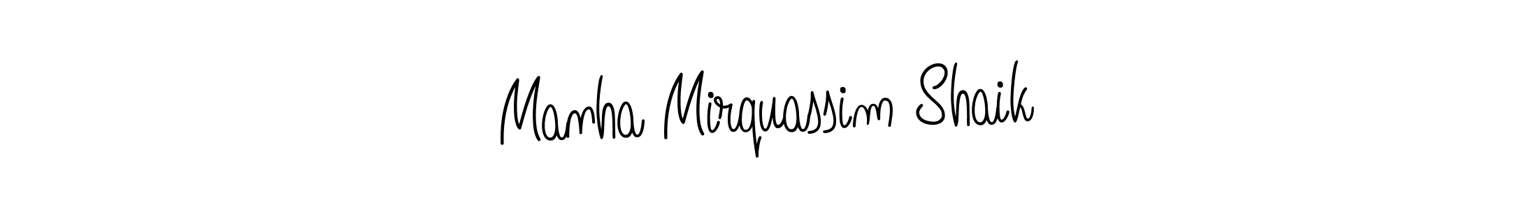 Check out images of Autograph of Manha Mirquassim Shaik name. Actor Manha Mirquassim Shaik Signature Style. Angelique-Rose-font-FFP is a professional sign style online. Manha Mirquassim Shaik signature style 5 images and pictures png