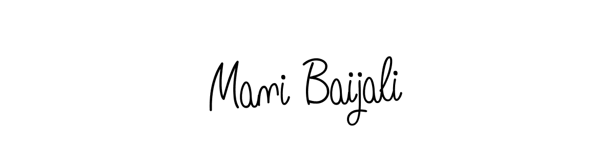 It looks lik you need a new signature style for name Mani Baijali. Design unique handwritten (Angelique-Rose-font-FFP) signature with our free signature maker in just a few clicks. Mani Baijali signature style 5 images and pictures png