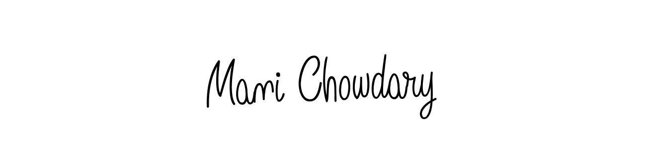 How to Draw Mani Chowdary signature style? Angelique-Rose-font-FFP is a latest design signature styles for name Mani Chowdary. Mani Chowdary signature style 5 images and pictures png