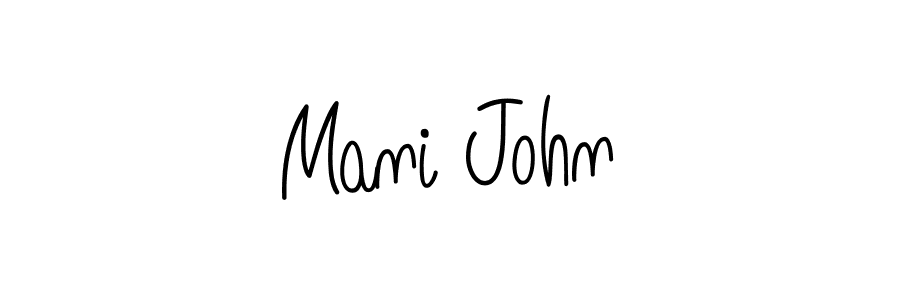 How to Draw Mani John signature style? Angelique-Rose-font-FFP is a latest design signature styles for name Mani John. Mani John signature style 5 images and pictures png