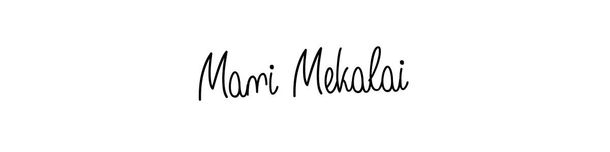 Create a beautiful signature design for name Mani Mekalai. With this signature (Angelique-Rose-font-FFP) fonts, you can make a handwritten signature for free. Mani Mekalai signature style 5 images and pictures png