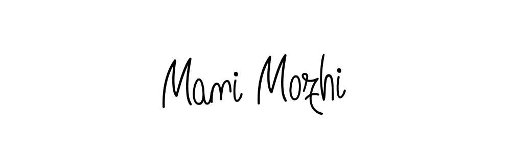 if you are searching for the best signature style for your name Mani Mozhi. so please give up your signature search. here we have designed multiple signature styles  using Angelique-Rose-font-FFP. Mani Mozhi signature style 5 images and pictures png