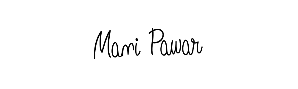 You should practise on your own different ways (Angelique-Rose-font-FFP) to write your name (Mani Pawar) in signature. don't let someone else do it for you. Mani Pawar signature style 5 images and pictures png