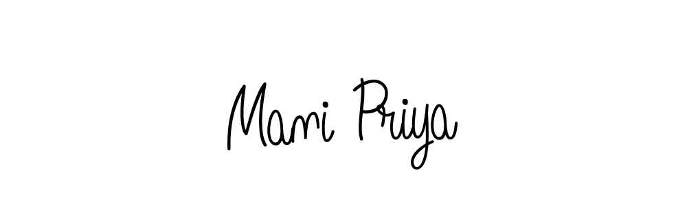 Make a short Mani Priya signature style. Manage your documents anywhere anytime using Angelique-Rose-font-FFP. Create and add eSignatures, submit forms, share and send files easily. Mani Priya signature style 5 images and pictures png